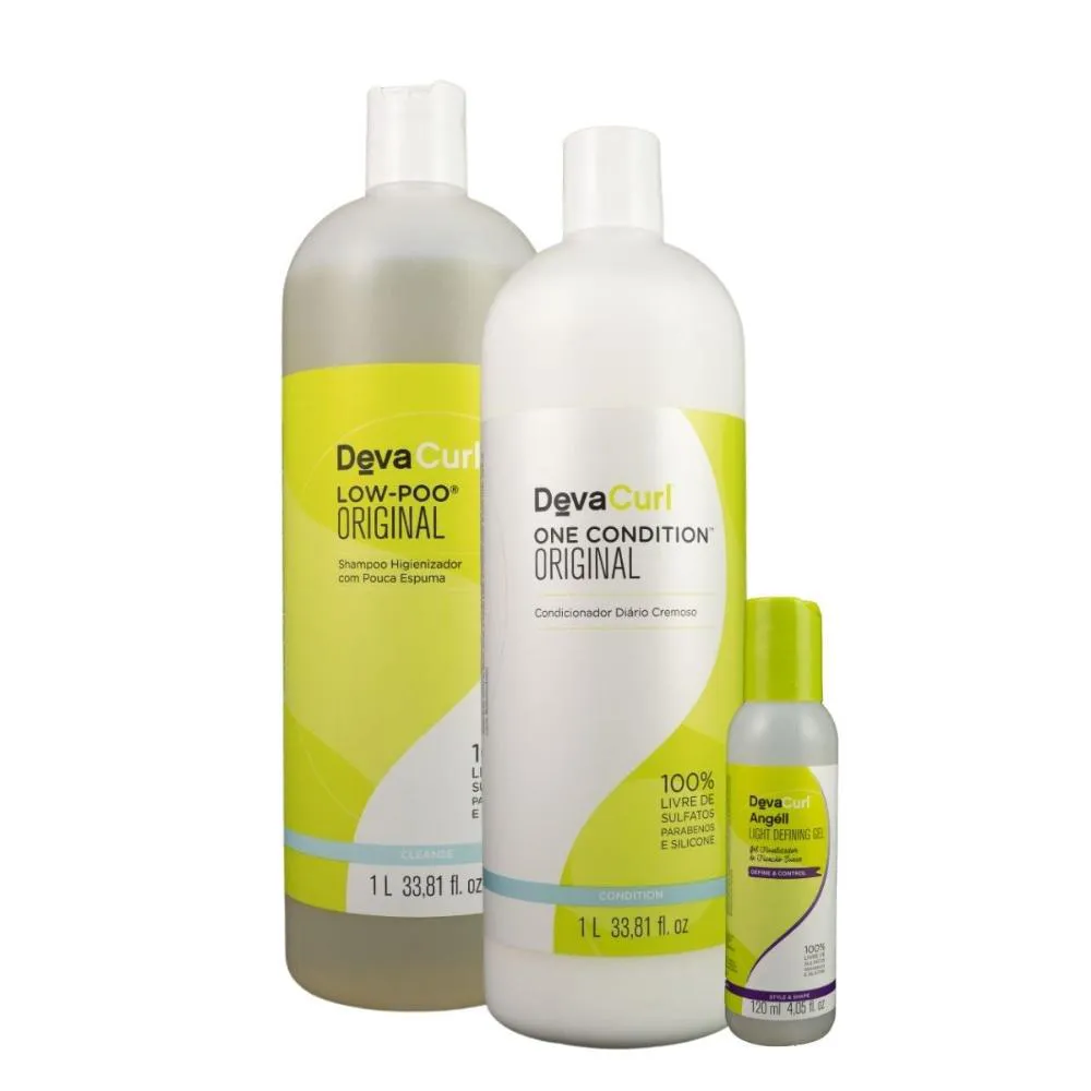 DEVACURL LOW-POO ORIGINAL KIT SALãO (3 PRODUTOS)