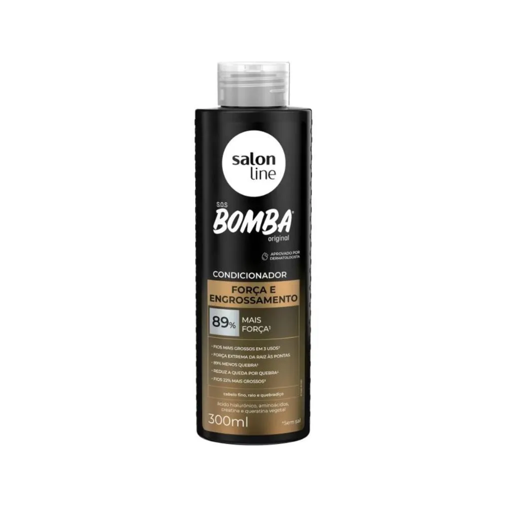 SALON LINE SOS BOMBA FORçA CONDICIONADOR 300ML