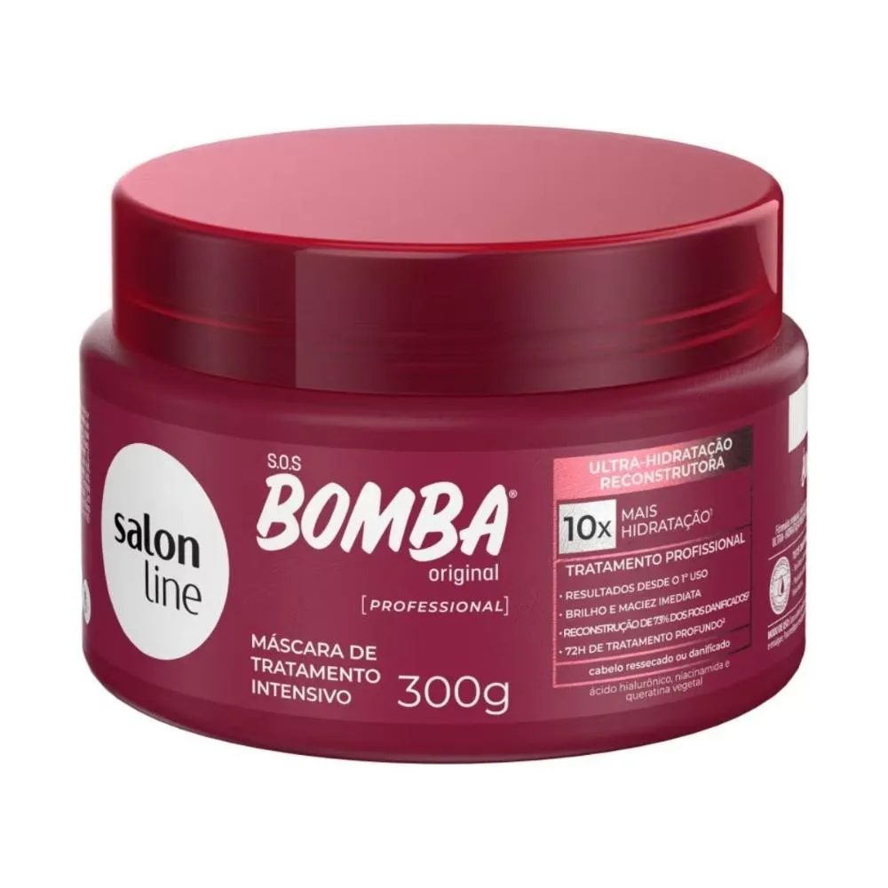 SALON LINE SOS BOMBA ULTRA-HIDRATAçãO MáSCARA 300G