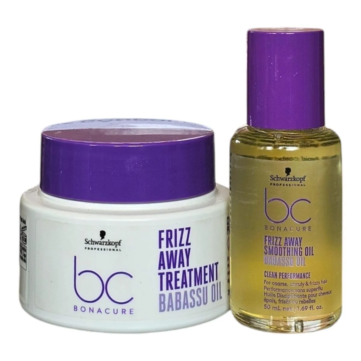 KIT SCHWARZKOPF BC CLEAN PERFORMANCE FRIZZ AWAY - MáSCARA 200ML + ÓLEO 50ML