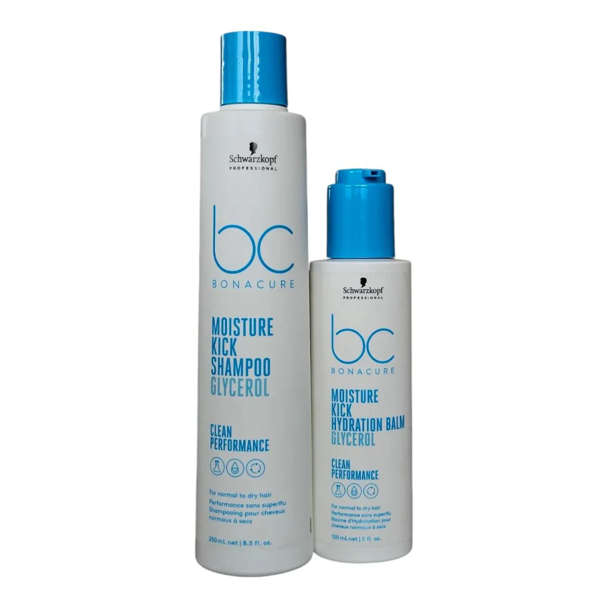 KIT SCHWARZKOPF BC CLEAN PERFORMANCE MOISTURE KICK - SHAMPOO 250ML+ HYDRATION BALM 150ML