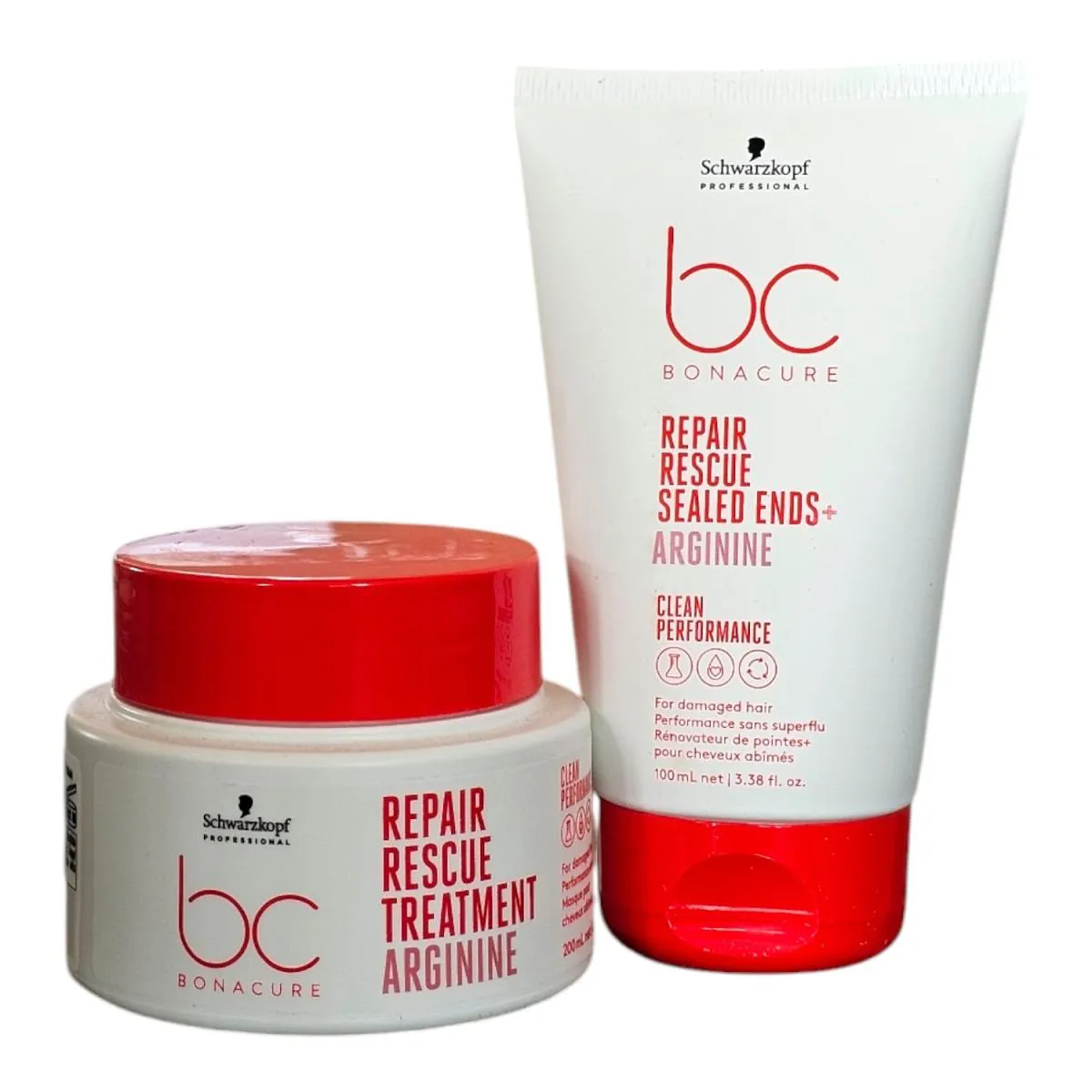 KIT BC BONACURE SCHWARZKOPF REPAIR RESCUE - MáSCARA 200ML + SEALED ENDS 100ML