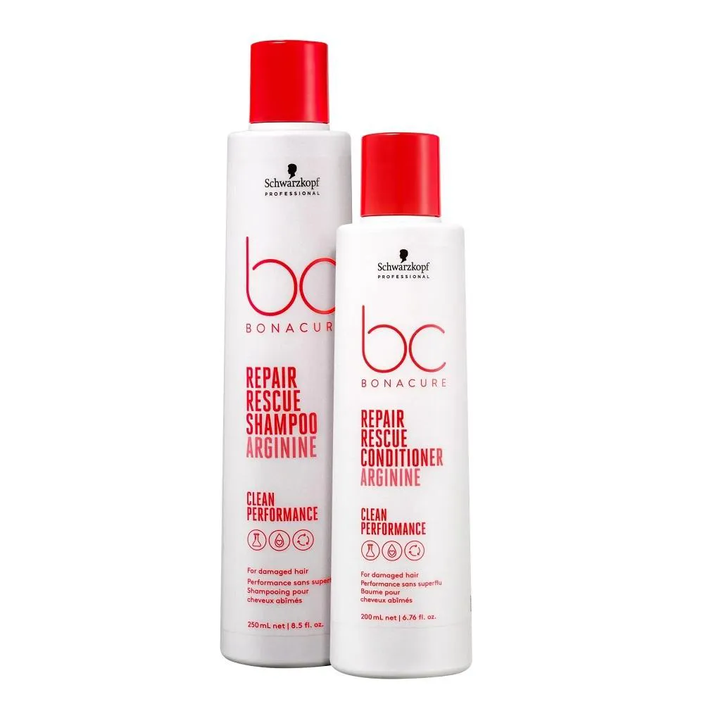 KIT BC BONACURE SCHWARZKOPF REPAIR RESCUE - SHAMPOO 250ML + CONDICIONADOR 200ML