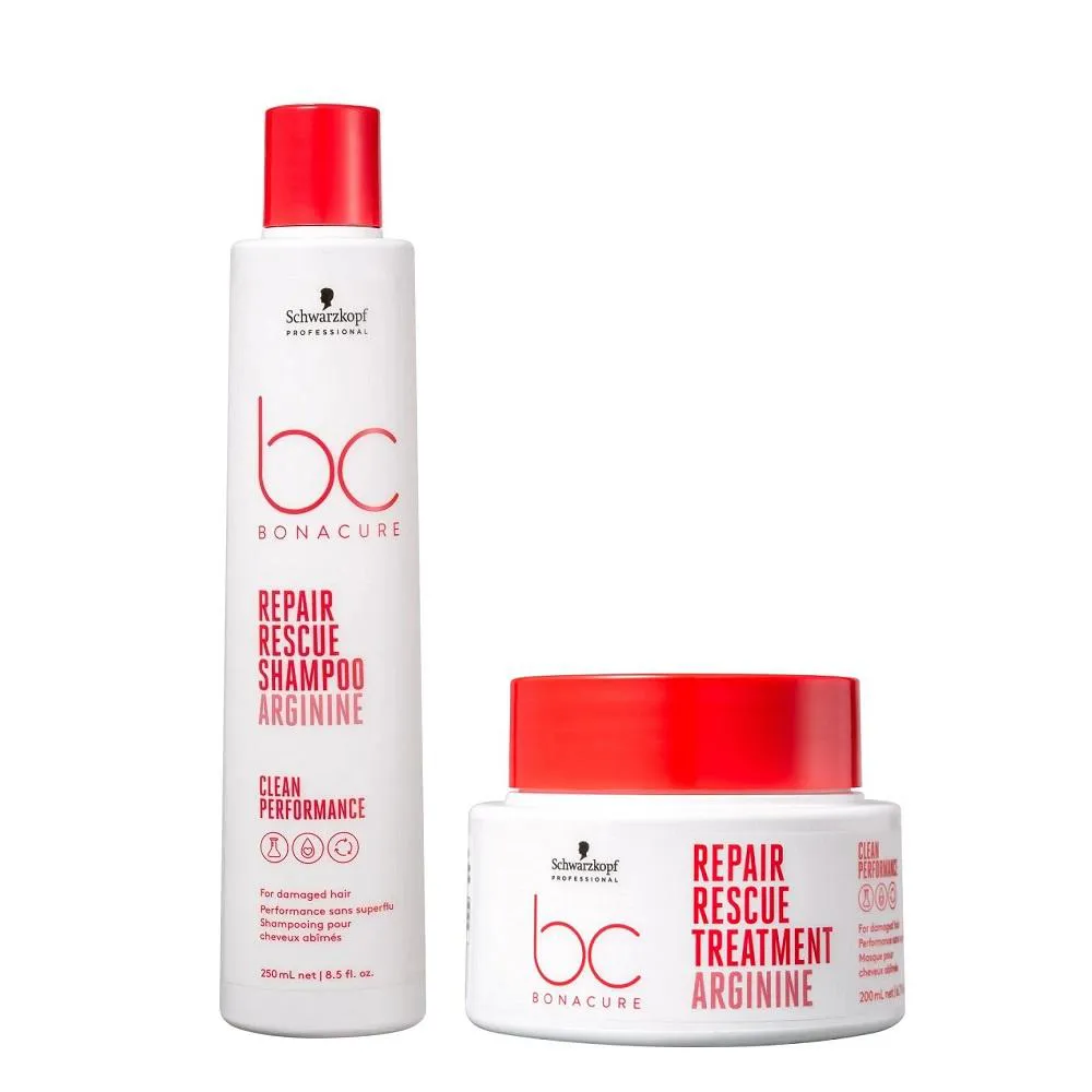 KIT BC BONACURE SCHWARZKOPF REPAIR RESCUE - SHAMPOO 250ML + MáSCARA 200G