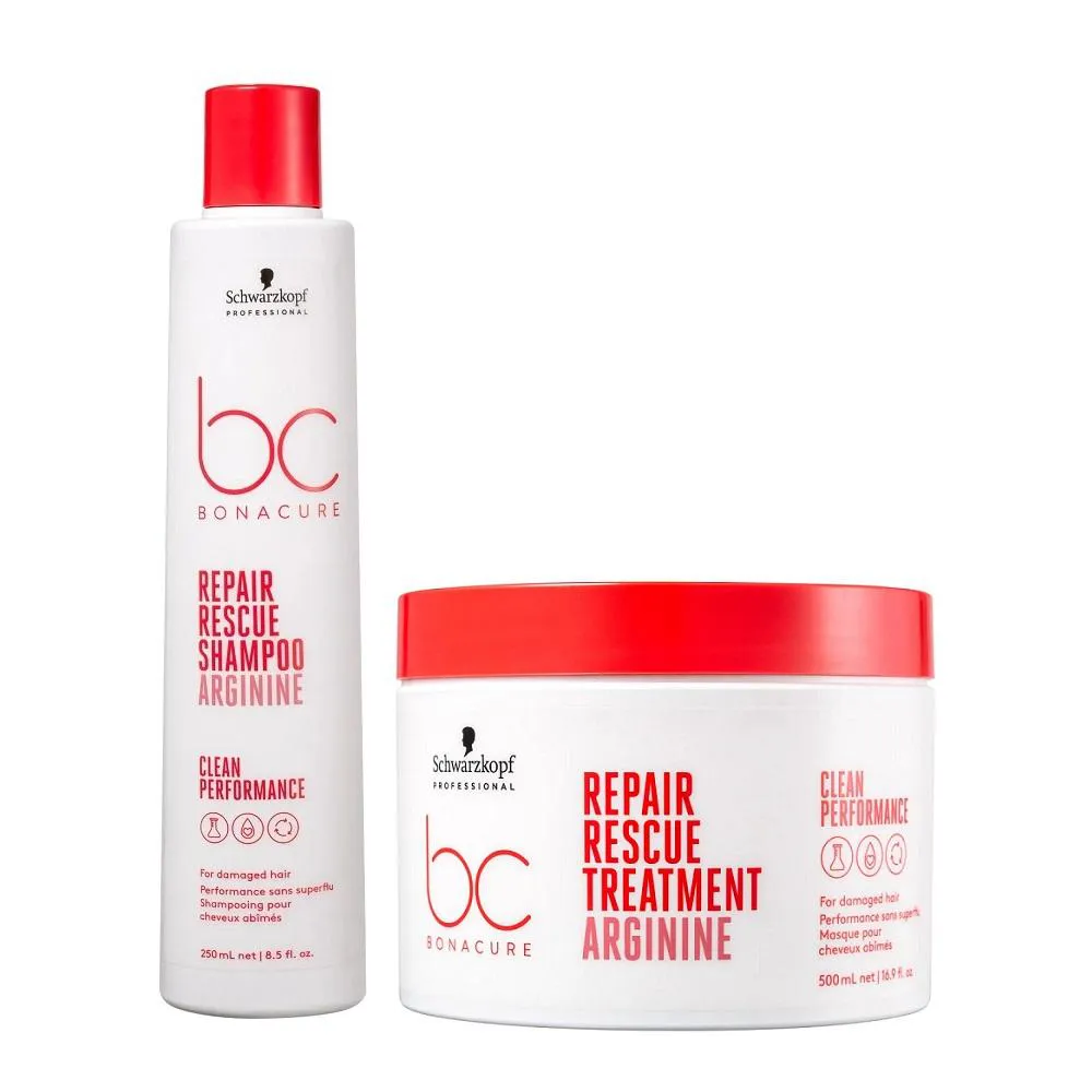  KIT BC BONACURE SCHWARZKOPF REPAIR RESCUE - SHAMPOO 250ML + MáSCARA 500G