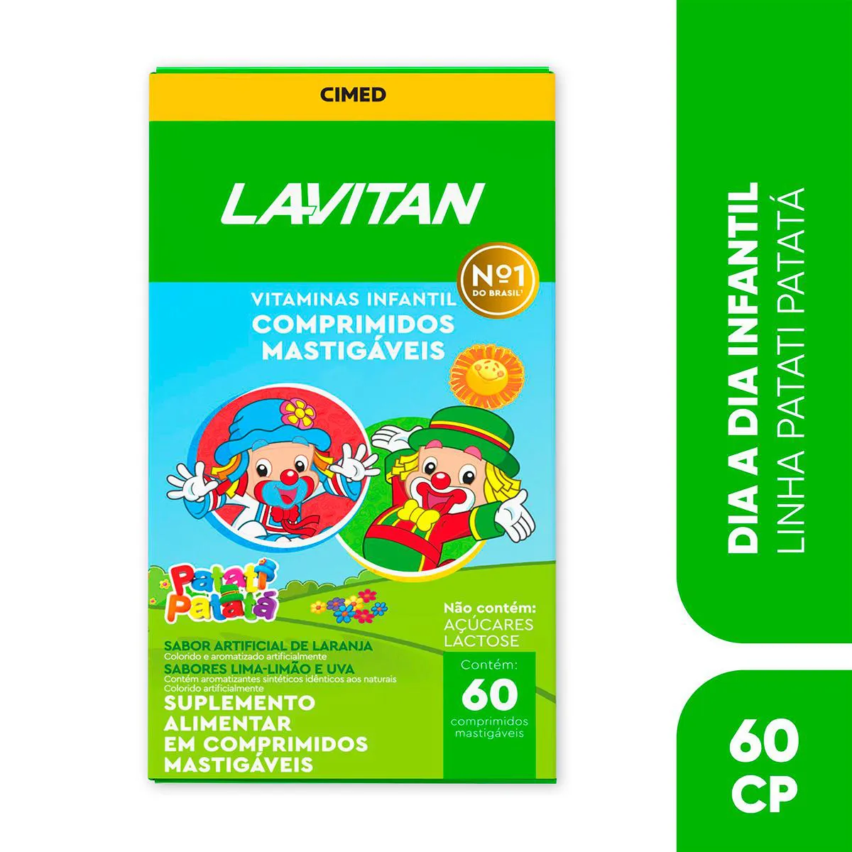 Polivitamínico Lavitan Kids Frutas Sortidas Infantil 60 comprimidos