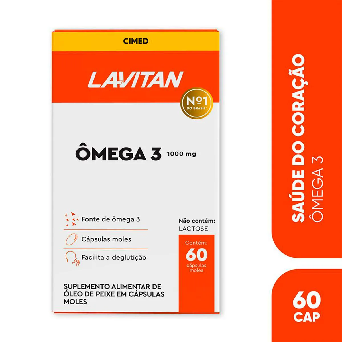 Lavitan Ômega 3 1000mg com 60 cápsulas