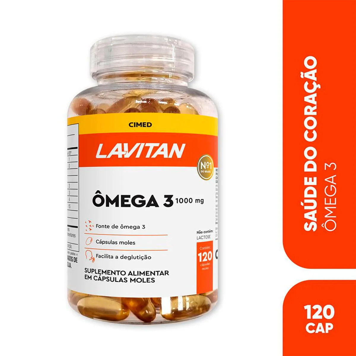 Suplemento Vitamínico Lavitan Ômega 3 com 120 cápsulas