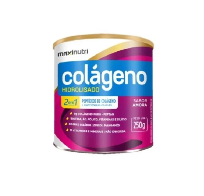 COLáGENO HIDROLISADO 2 EM 1 ZERO (250G) - SABOR: AMORA