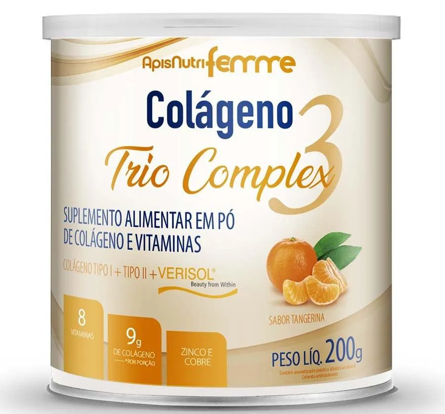 COLáGENO TRIO COMPLEX3 (200G) - SABOR: TANGERINA