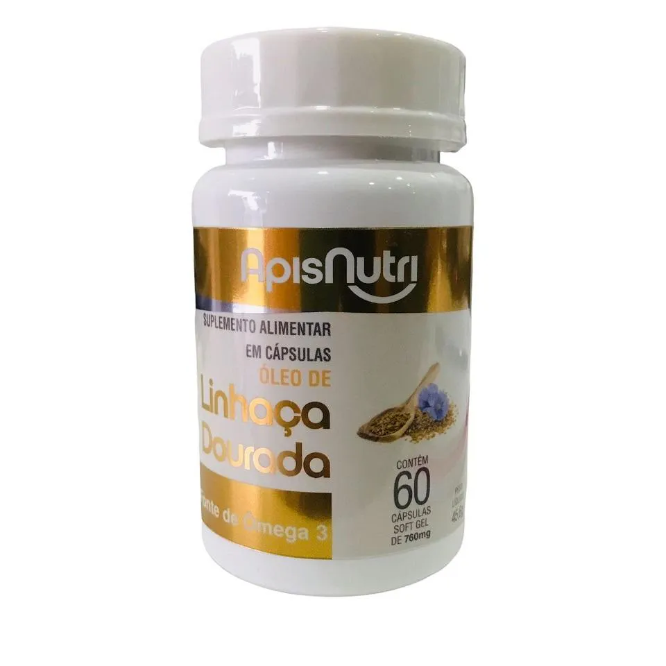 ÓLEO DE LINHAçA DOURADA 760MG (60 CAPS) - PADRãO: ÚNICO