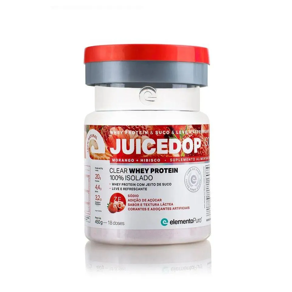 JUICEDOP (450G) - SABOR: MORANGO C/ HIBISCO