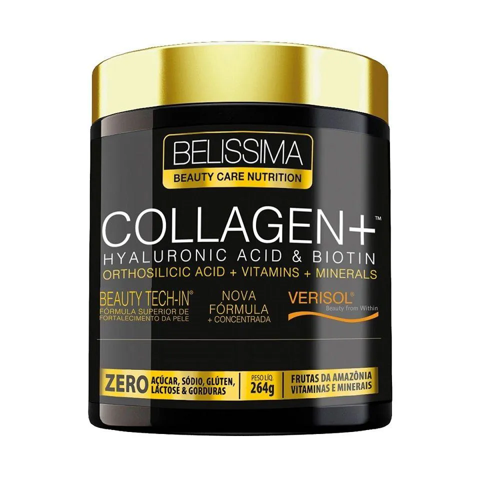 COLLAGEN + HYALURONIC ACID E BIOTIN (264G) - SABOR: LIMãO