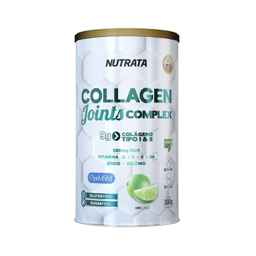 COLLAGEN JOINTS COMPLEX TIPO I E II (300G) - SABOR: LIMãO