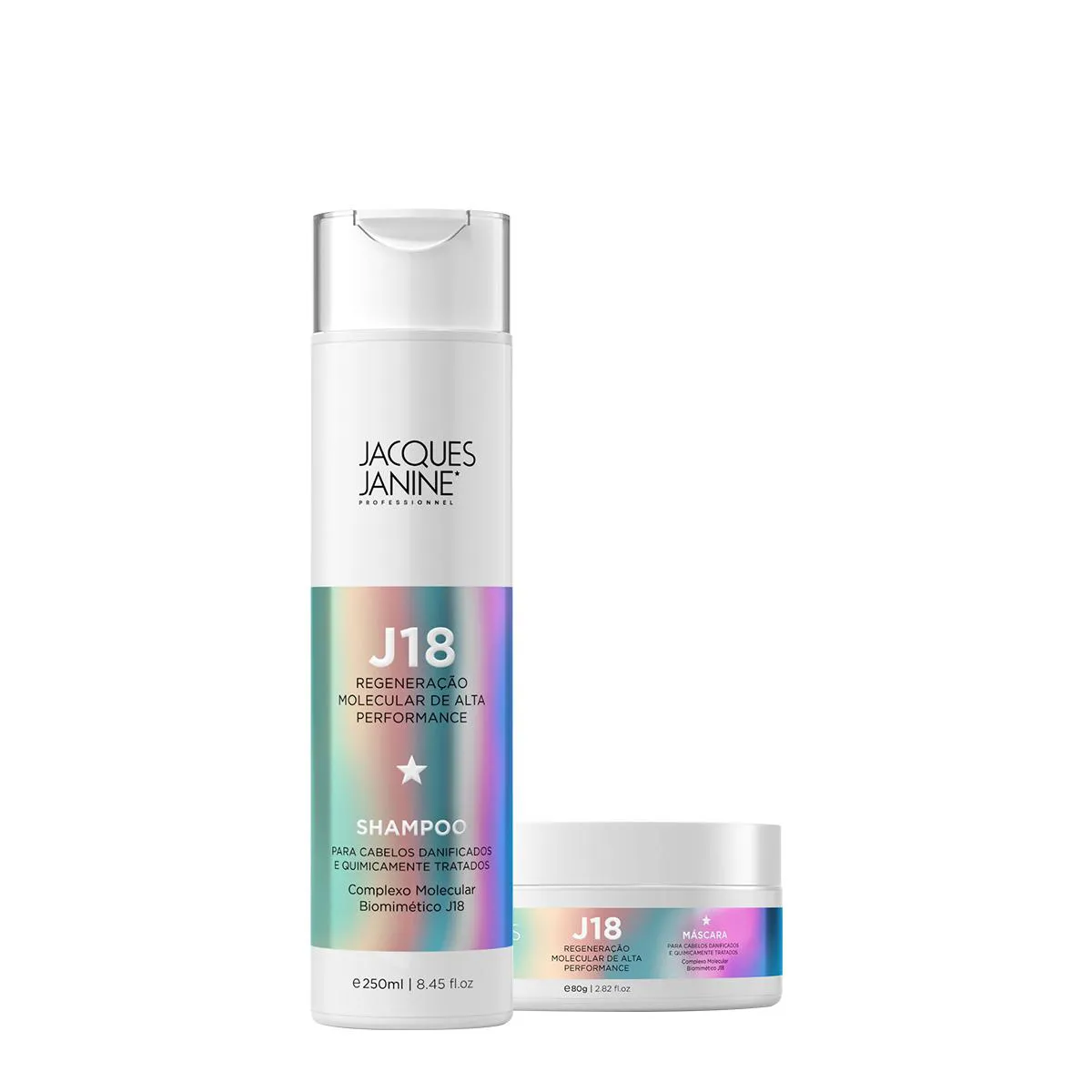 KIT JACQUES JANINE PROFESSIONNEL J18 SHAMPOO E MáSCARA (2 PRODUTOS)