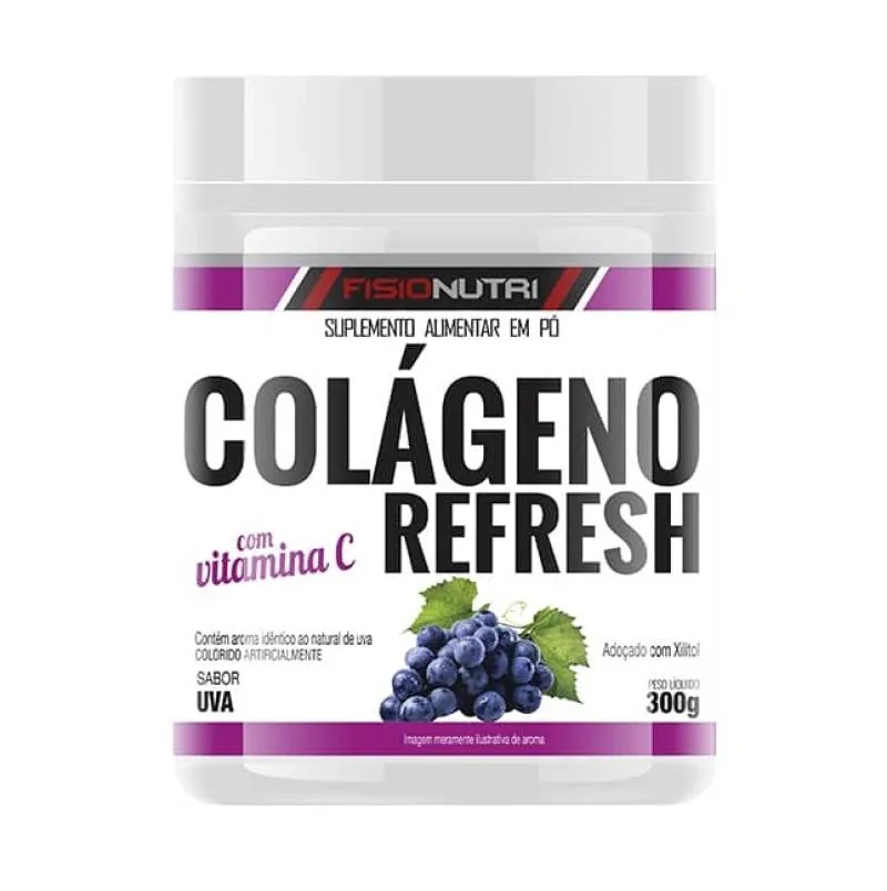 COLáGENO REFRESH COM VITAMINA C (300G) - SABOR: UVA