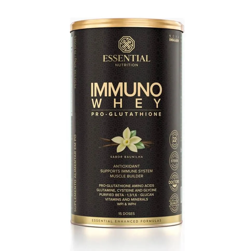 IMMUNO WHEY PRO GLUTATHIONE LATA - SABOR: BAUNILHA (375G).