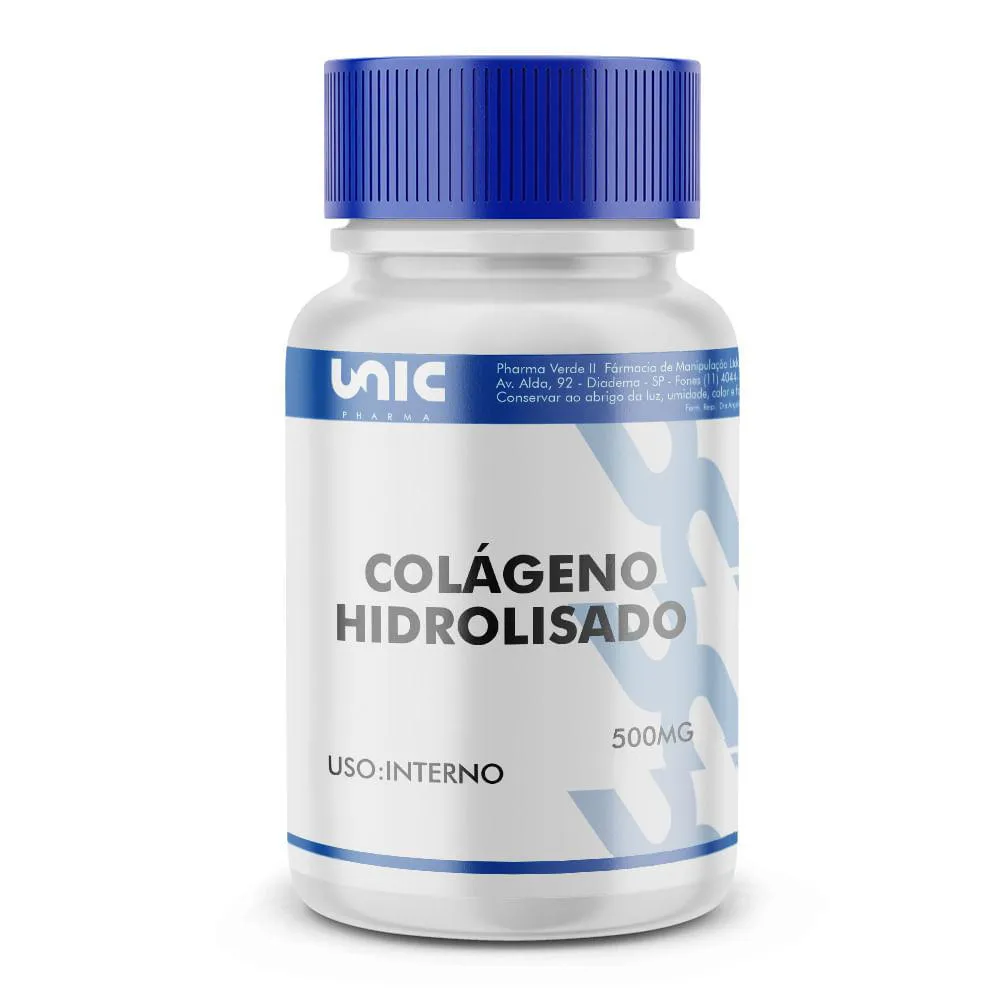 COLáGENO HIDROLISADO 500MG - 90 CáPSULAS