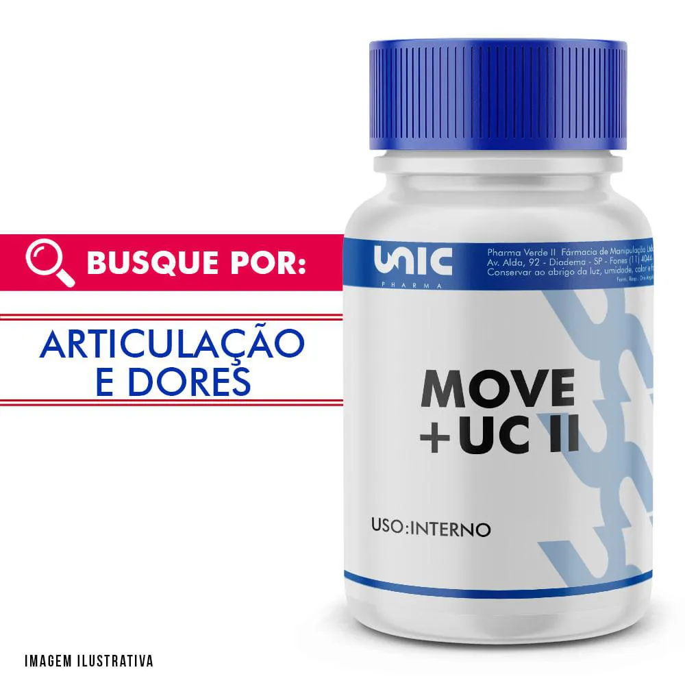MOVE 100MG + UC II 40MG - 30 CáPSULAS