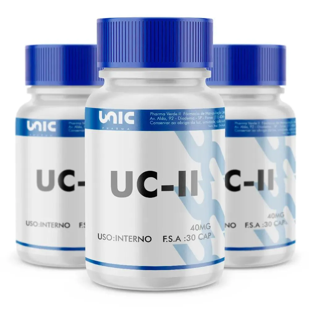 KIT 3 FRASCOS DE UC-II (COLáGENO TIPO 2) 40MG 30 CAPS