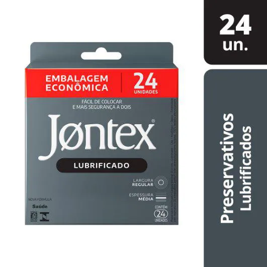 Camisinha Jontex Lubrificado 24 Unidades