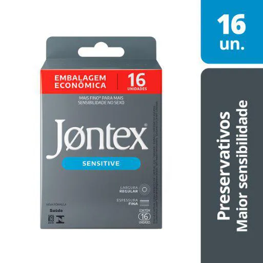 Camisinha Jontex Sensitive com 16 Unidades