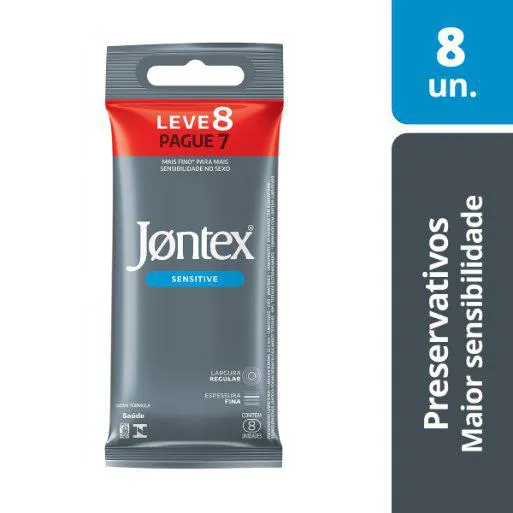 Camisinha Jontex Sensitive 8 unidades