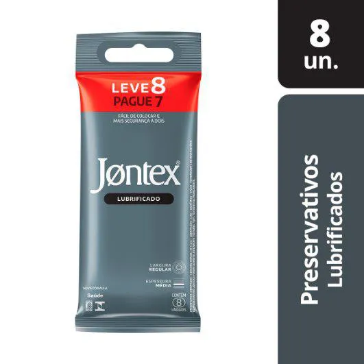 Camisinha Jontex Lubrificado 8 unidades