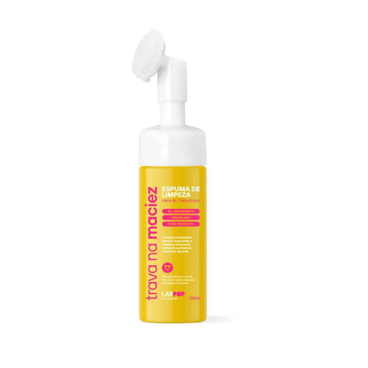 ESPUMA LIMPEZA FACIAL TRAVA NA MACIEZ LABPOP LABOTRAT 130ML