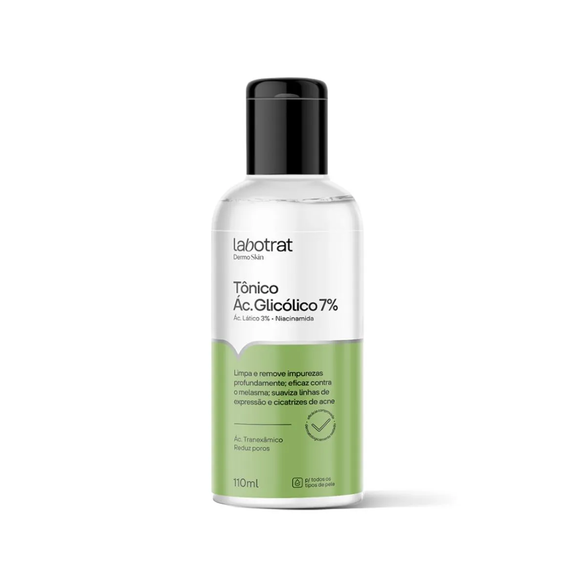 TôNICO FACIAL CLAREIA MANCHAS PELE DERMO SKIN LABOTRAT 110ML