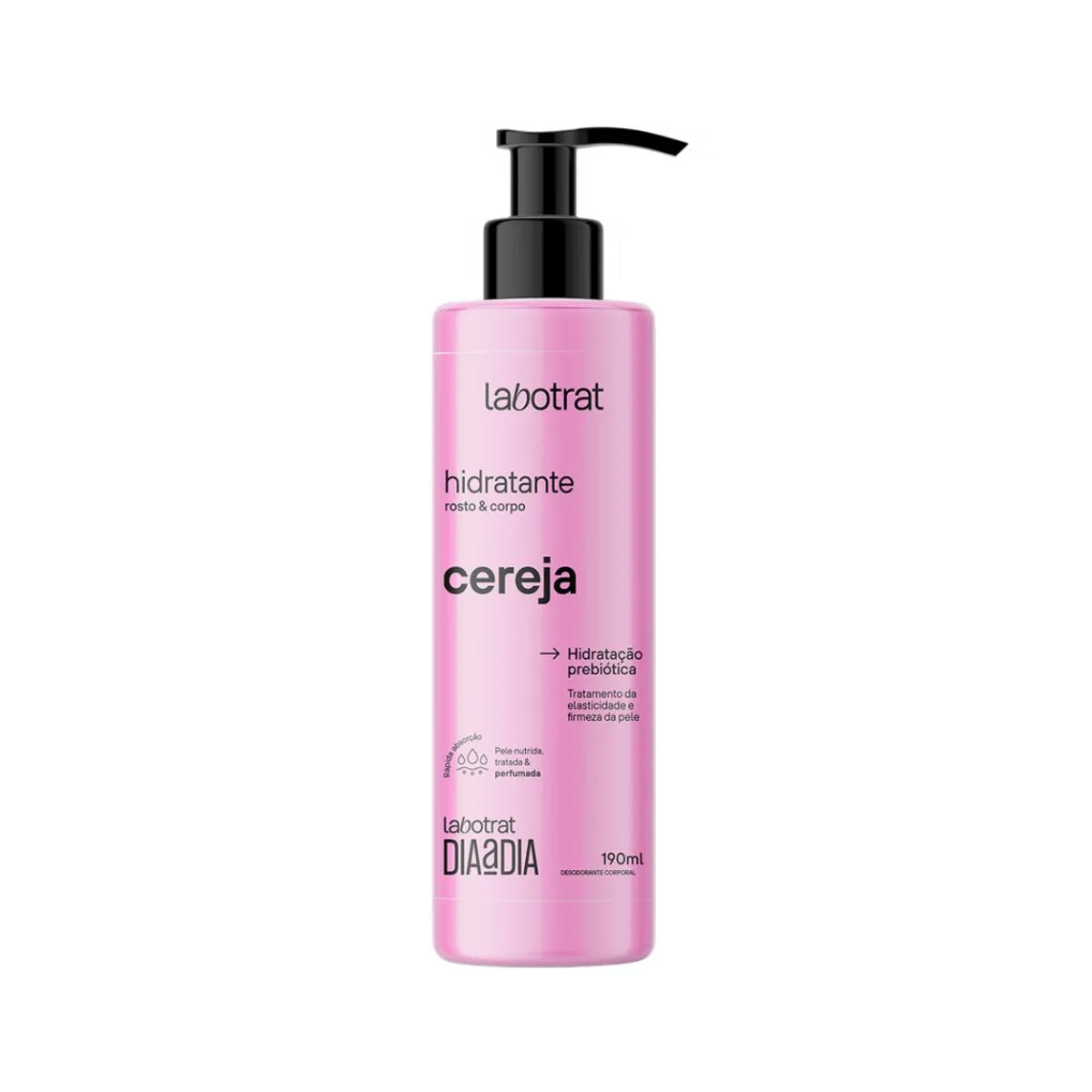 HIDRATANTE FACIAL CORPORAL HIDRATAçãO CEREJA LABOTRAT 190ML