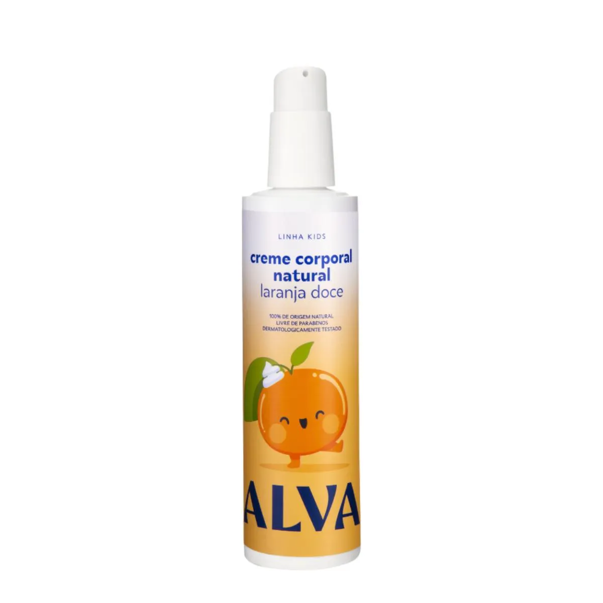 HIDRATANTE CORPORAL KIDS LARANJA DOCE E BAUNILHA  ALVA 250ML