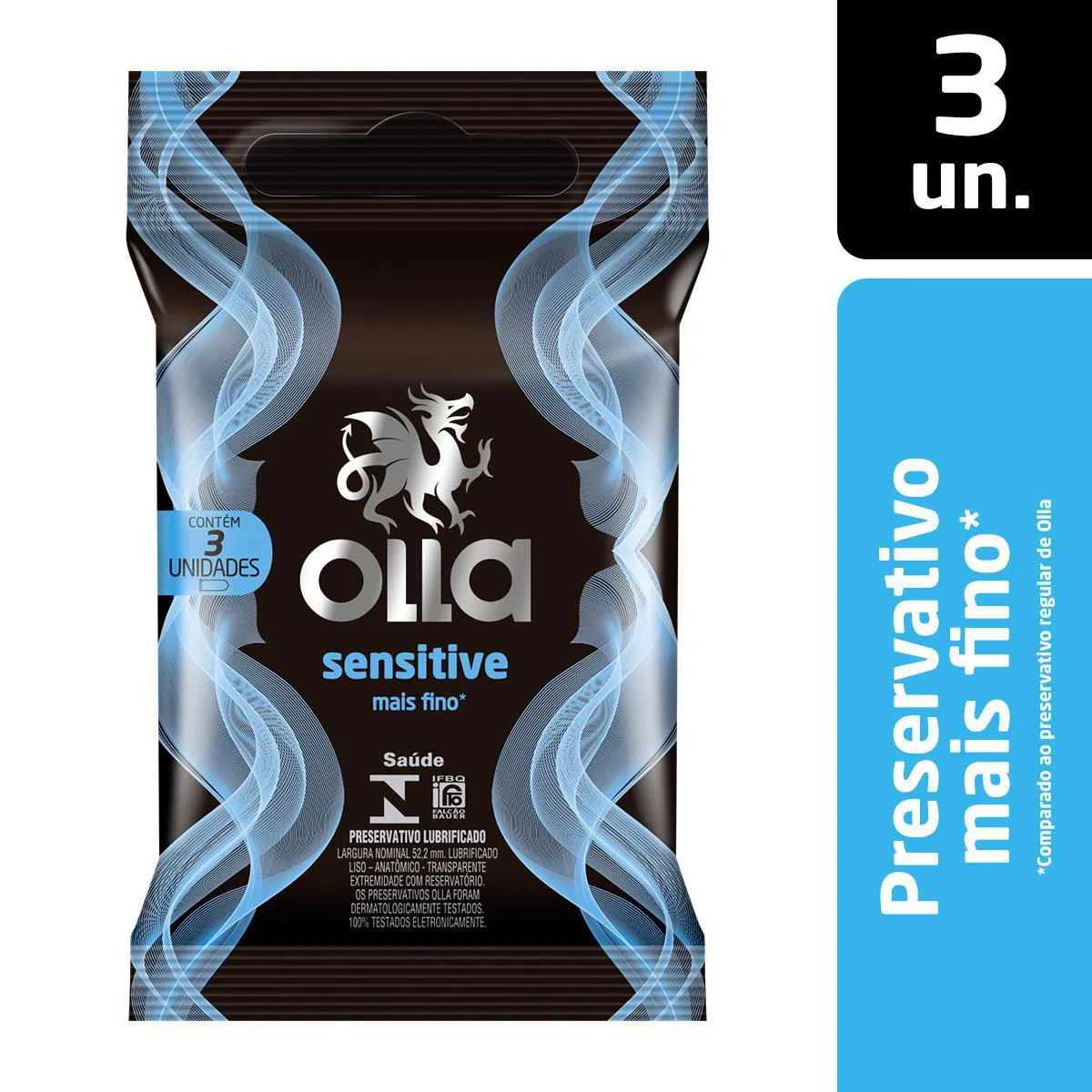 Preservativo Olla Sensitive 3 unidades