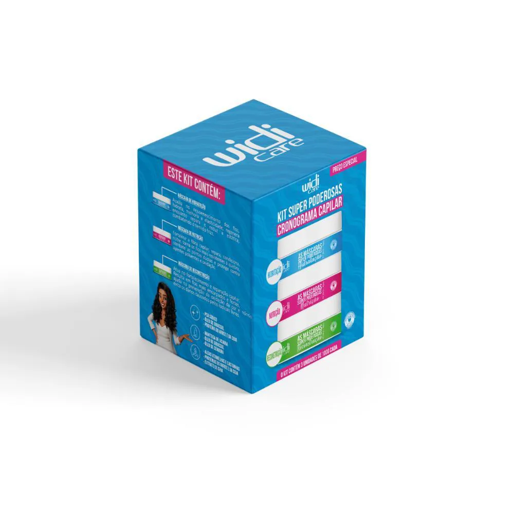 WIDI CARE KIT SUPER PODEROSAS CRONOGRAMA CAPILAR  3X100G