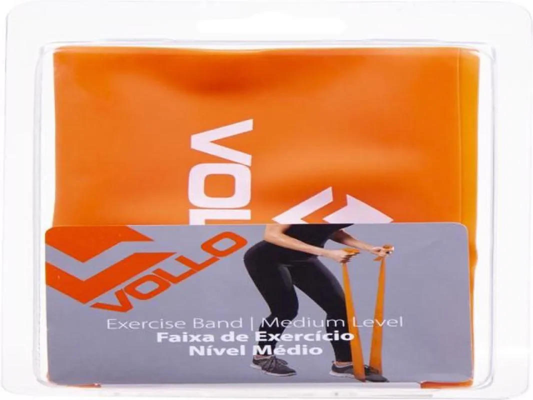 FAIXA DE EXERCíCIO NíVEL MéDIO (0,50MM) - LARANJA - PADRãO: ÚNICO