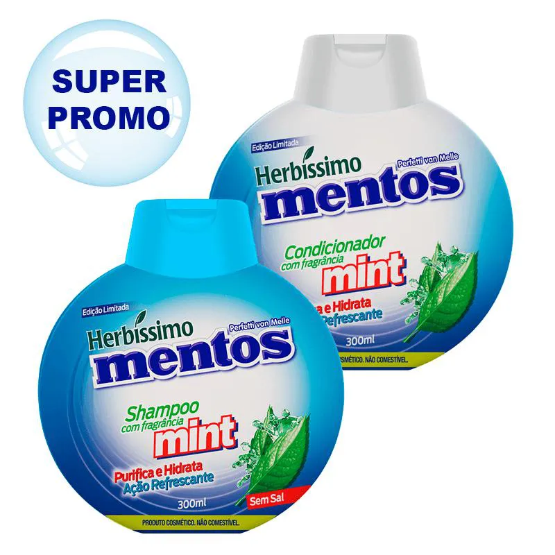 KIT HERBISSIMO MENTOS SHAMPOO E CONDICIONADOR MINT