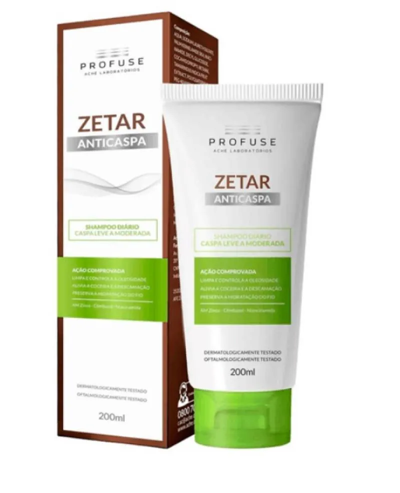 PROFUSE ZETAR SHAMPOO DIáRIO CASPA LEVE A MODERADA 200ML