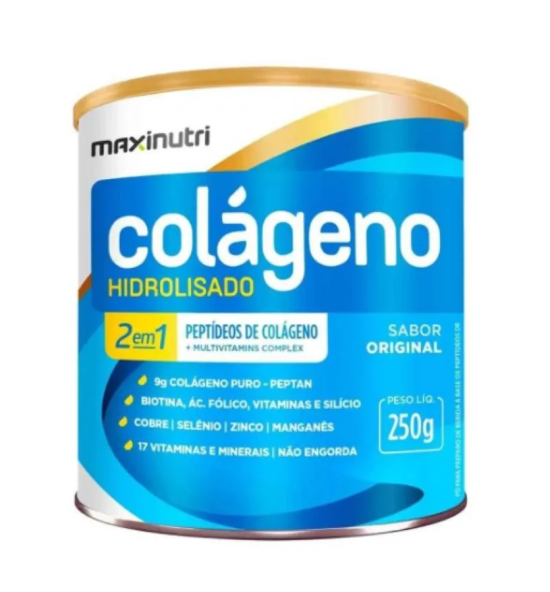 COLáGENO HIDROLISADO SABOR ORIGINAL MAXINUTRI 250G