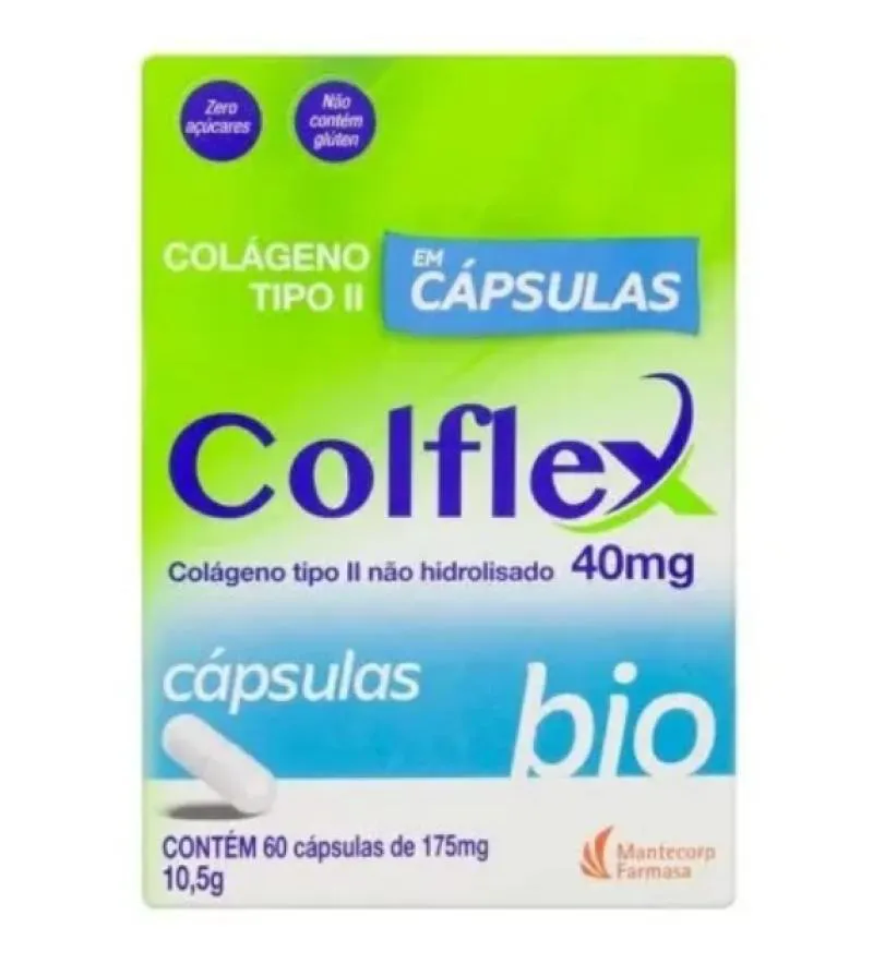 SUPLEMENTO ALIMENTAR COLFLEX BIO COLáGENO TIPO II LEVE90 PAGUE60 CAPS