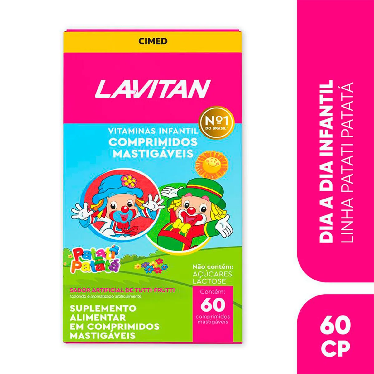 Polivitamínico Lavitan Kids Tutti-Frutti Infantil 60 comprimidos