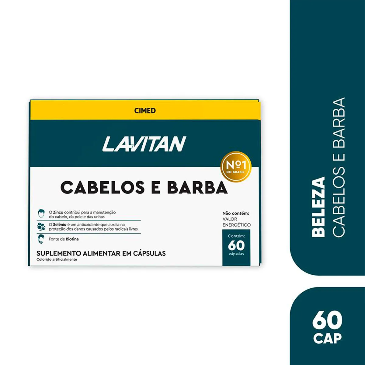 Suplemento Alimentar Lavitan Cabelos e Barba com 60 Cápsulas