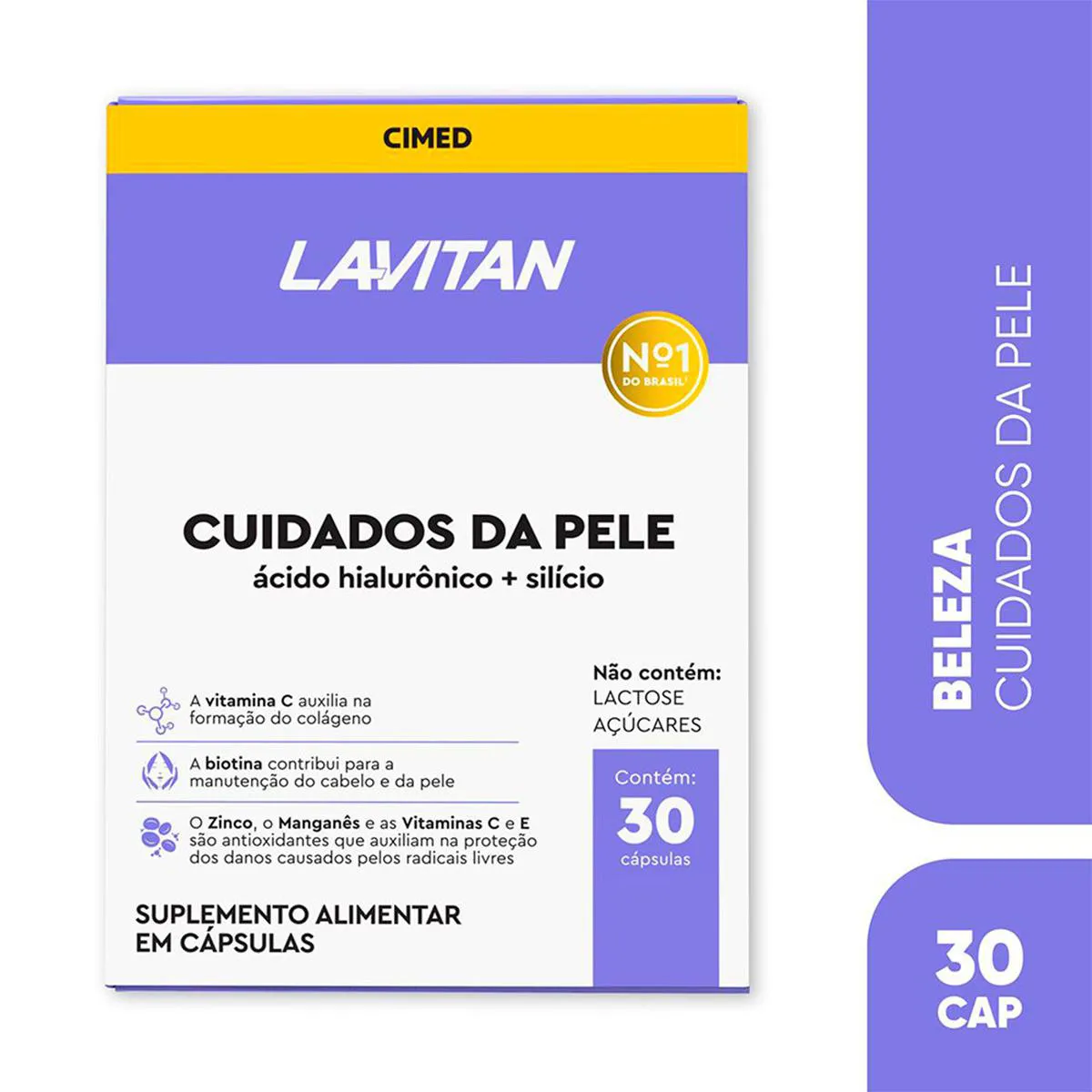 Polivitamínico Lavitan Super Fórmula Cuidados da Pele 30 cápsulas