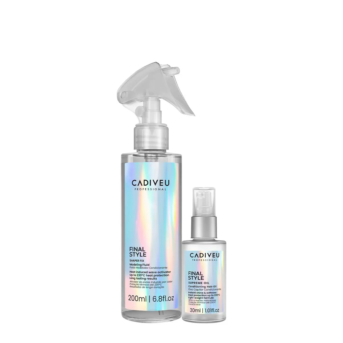 KIT CADIVEU PROFESSIONAL FINAL STYLE SUPREME ÓLEO E FLUIDO MODELADOR (2 PRODUTOS)
