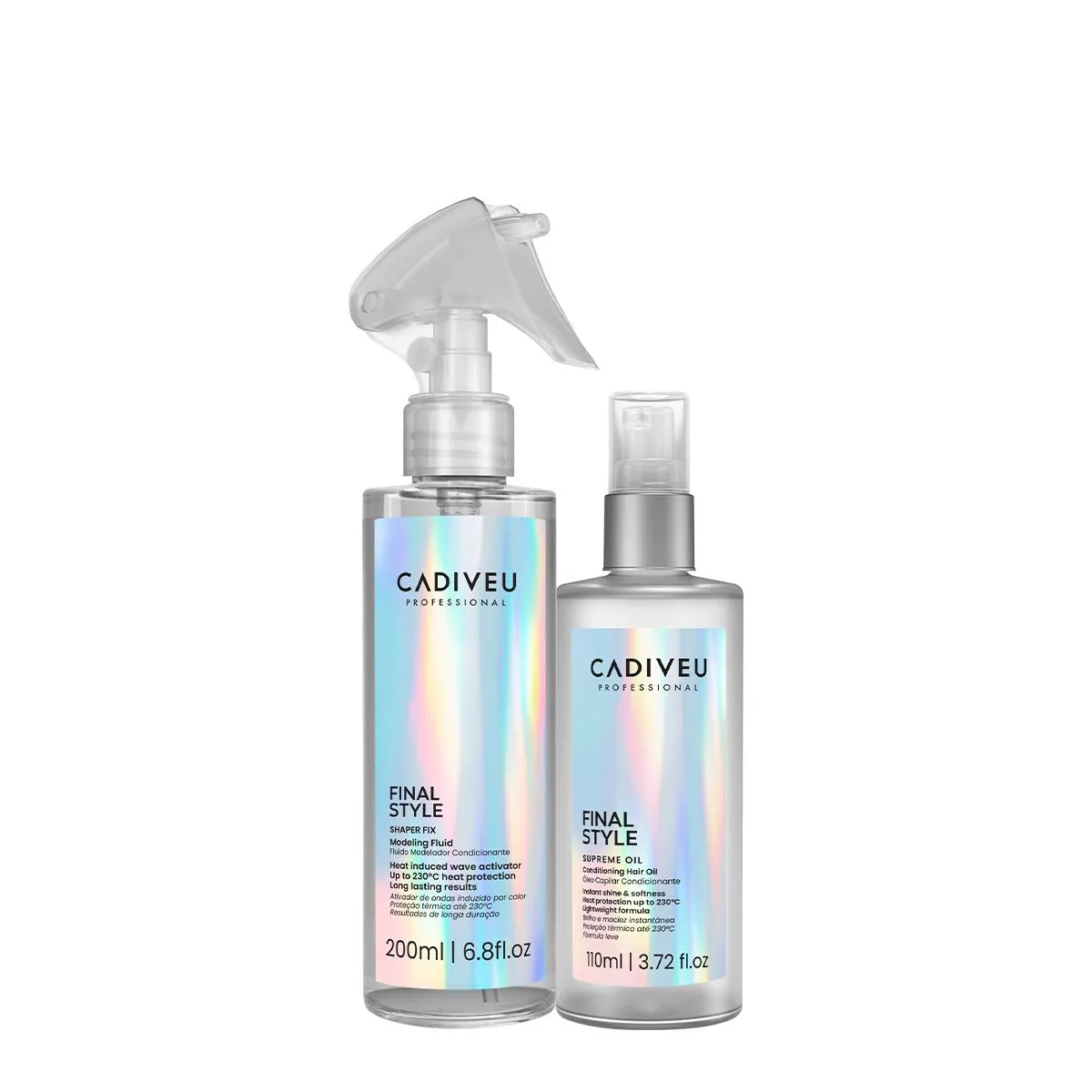 KIT CADIVEU PROFESSIONAL FINAL STYLE SUPREME ÓLEO G E FLUIDO MODELADOR (2 PRODUTOS)