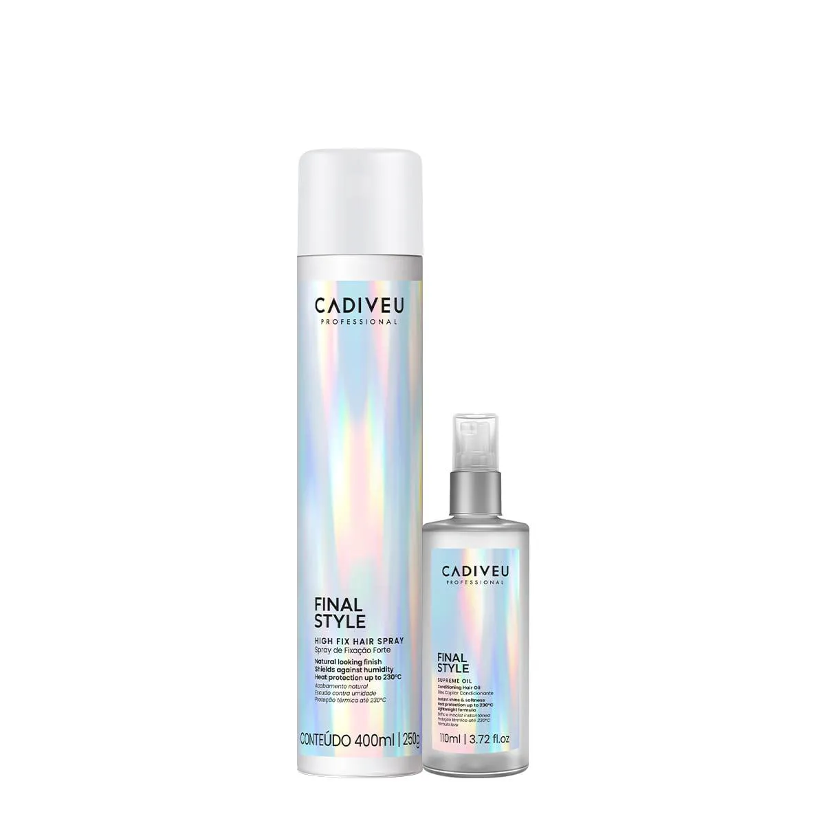 KIT CADIVEU PROFESSIONAL FINAL STYLE SUPREME ÓLEO G E SPRAY FIXADOR (2 PRODUTOS)
