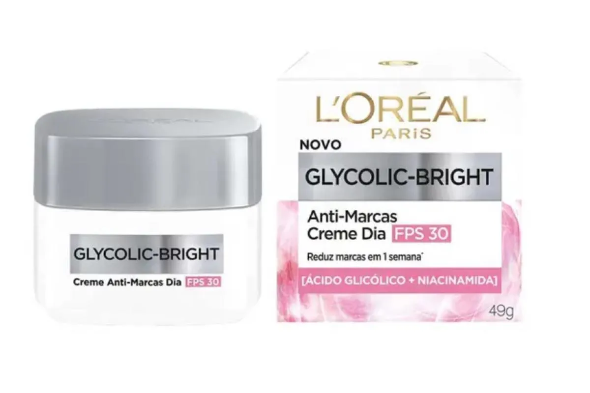 GLYCOLIC BRIGHT CREME DIA FPS30 ANTIMARCAS L´OREAL 49G