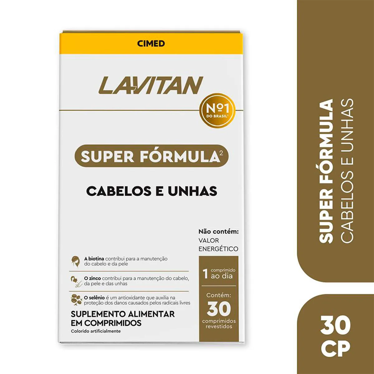 Polivitamínico Lavitan Cabelos e Unhas Super Fórmula 30 comprimidos