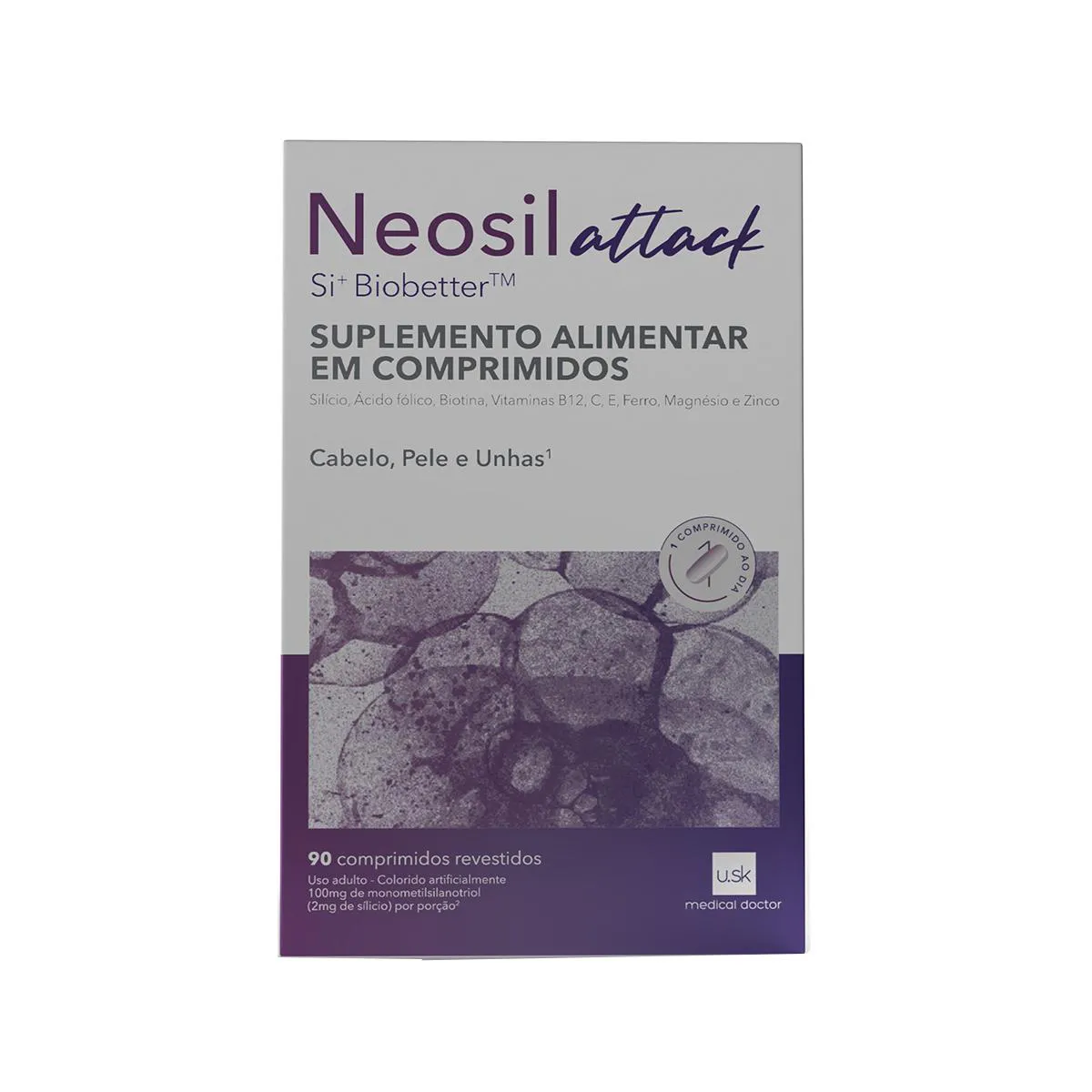 Polivitamínico Neosil Attack 100mg frasco 90 comprimidos