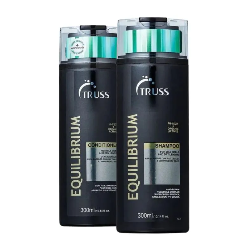 TRUSS - EQUILIBRIUM - KIT SHAMPOO 300 ML + CONDICIONADOR 300 ML