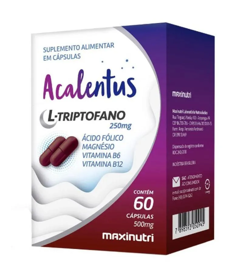 ACALENTUS PLUS MELATONINA + L-TRIPTOFANO MAXINUTRI 60CPS